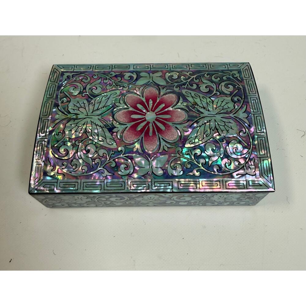 Korean Mother of Pearl Small Jewelry Trinket Keepsake Box